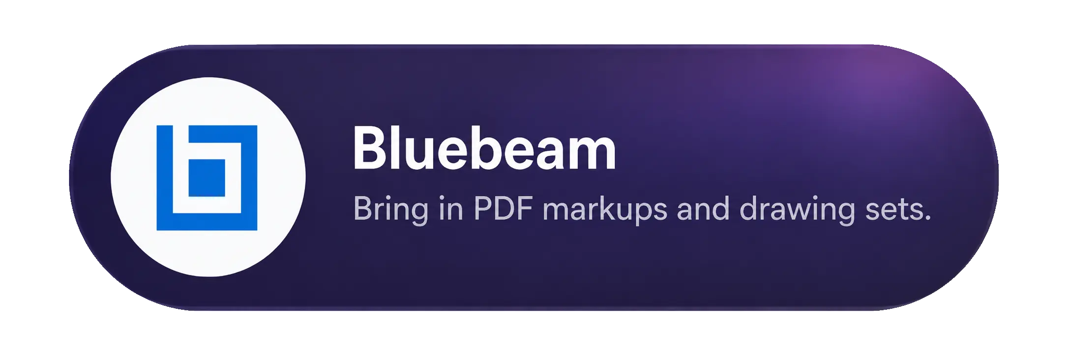 Bluebeam. PDF drawing sets come straight in.